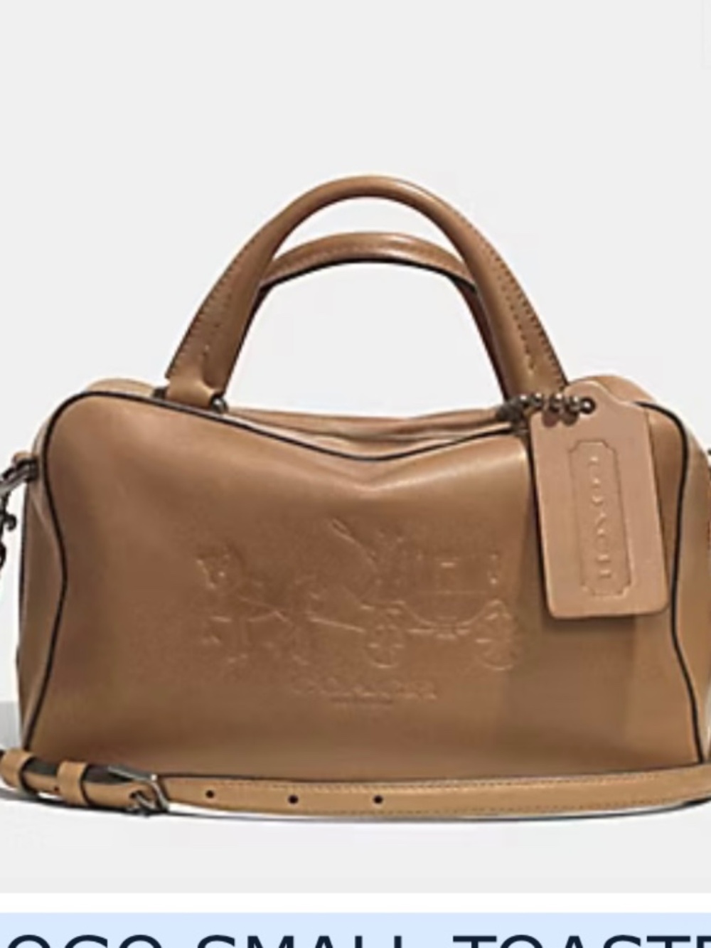Coach logo toaster satchel bag